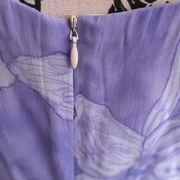 Hugo Buscati Collection Vintage Purple Floral Dress - Picture 2 of 7